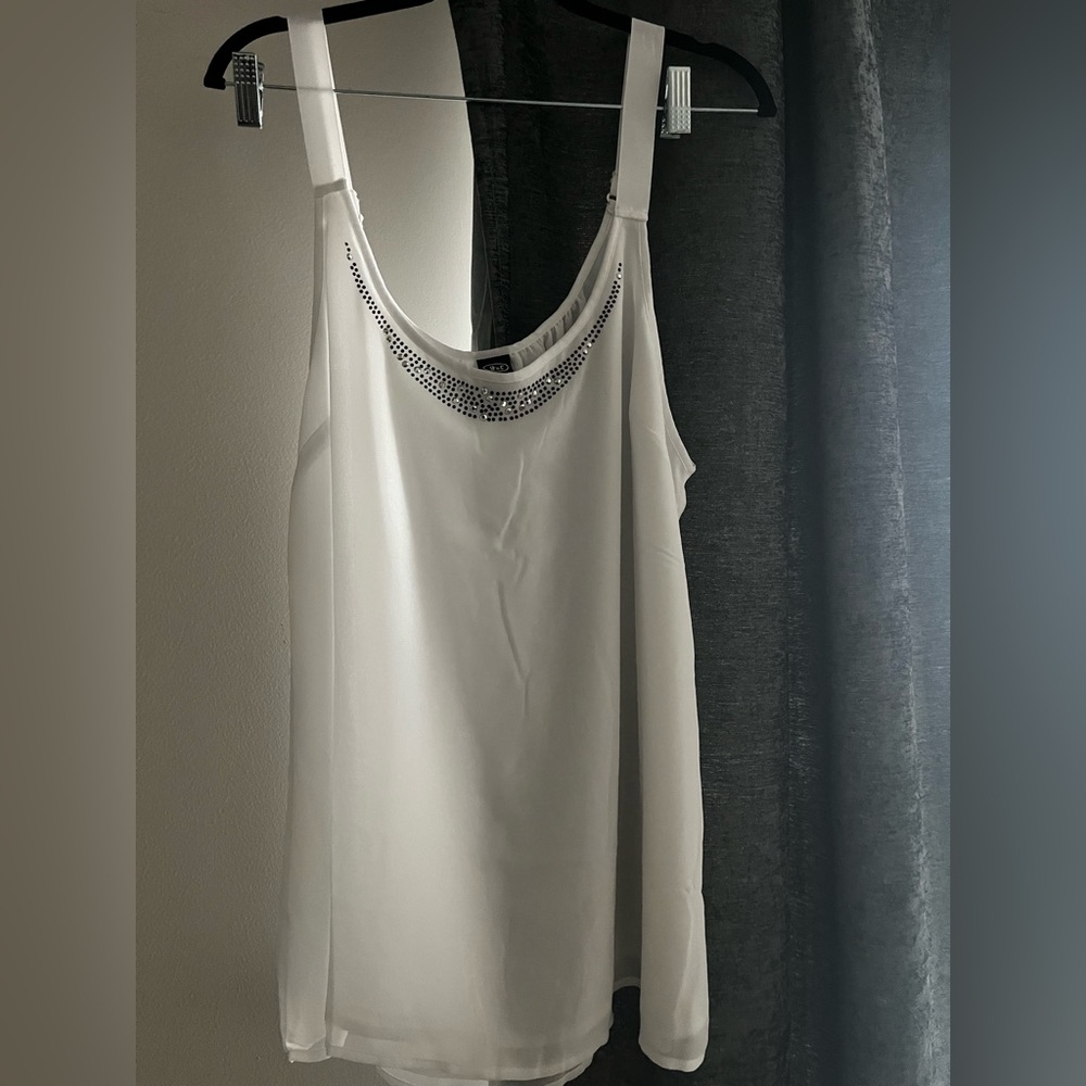 White Bling Cami